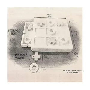 TIC TAC Toe Juego familiar incluye 10 piezas de juego de_3