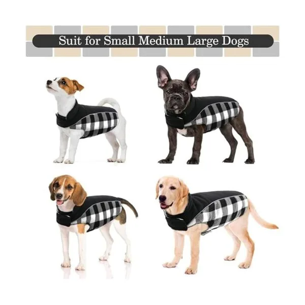 Kuoser Abrigo reversible para perros para climas fríos_3