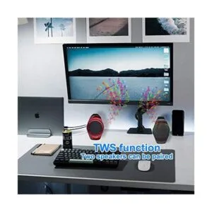 Frewico X10 Reloj de altavoz portátil con reproductor de_3