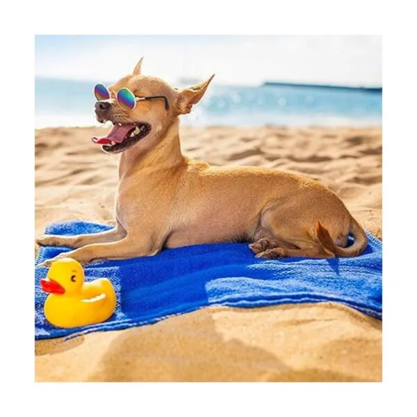 Gafas de sol redondas de metal para mascotas 10 unidades