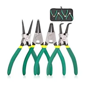 Queta Juego de 4 alicates de anillo a presión de 7