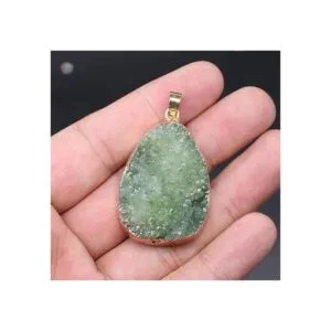 3 colgantes de piedra natural forma irregular de cristal_4