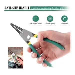 Queta Juego de 4 alicates de anillo a presión de 7