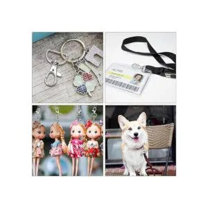 50 ganchos giratorios para cordón gancho de clip de