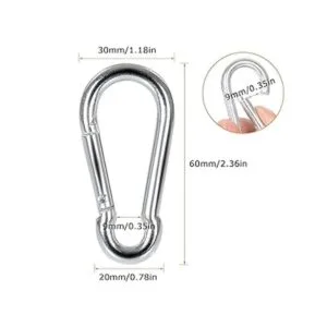 Paquete de 60 ganchos a presión de resorte M6 x 238_2