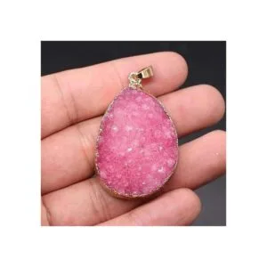 3 colgantes de piedra natural forma irregular de cristal_5