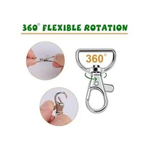 50 ganchos giratorios para cordón gancho de clip de