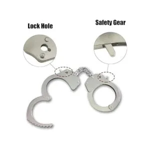 HOHAJIU Esposas de juguete con llaves esposas de metal_3