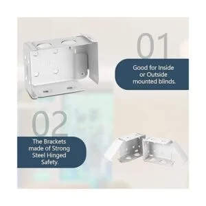 Hotop Soportes para persianas de 2.5 pulgadas soporte de