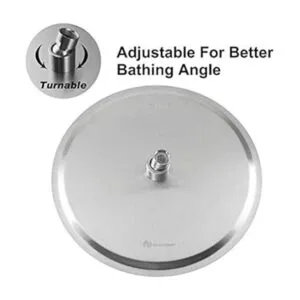 NearMoon Cabezal de ducha de lluvia ducha grande de acero_5