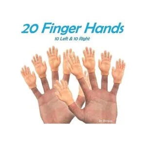 DR DINGUS 20 manecillas de dedo Manos pequeñas de goma_2