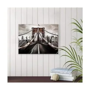 Impresión en lienzo del puente de Brooklyn obra de arte_3