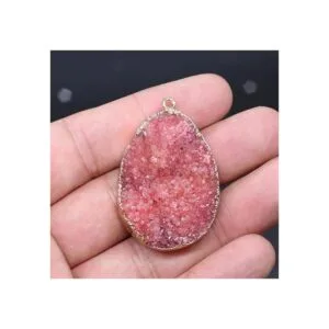 3 colgantes de piedra natural forma irregular de cristal_6