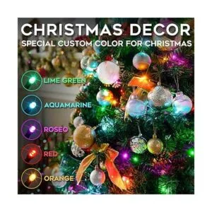 SUDDUS 200 luces LED de Navidad multicolor cadena de_3