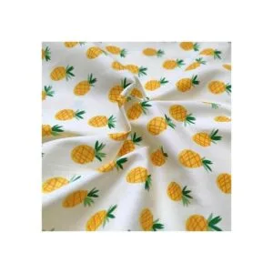 Qililandiy Tela de algodón 100 con estampado de piña_2