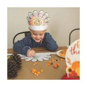 Tiny Expressions Colorea tus propias coronas de pavo_2