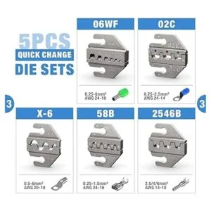 IWISS Kit de herramientas crimpadoras de trinquete de_4