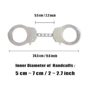 HOHAJIU Esposas de juguete con llaves esposas de metal_2