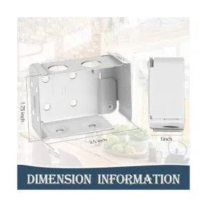 Hotop Soportes para persianas de 2.5 pulgadas soporte de