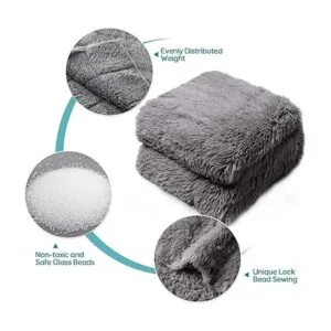 Cottonblue Manta de sherpa con peso 12 y 15 libras_5