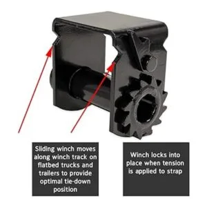 DC Cargo Mall Cabrestante deslizante para remolque plano_2