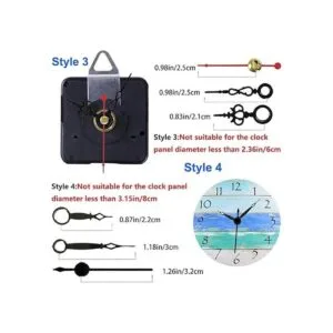 Paquete de 2 mecanismos de movimiento de reloj miniatura