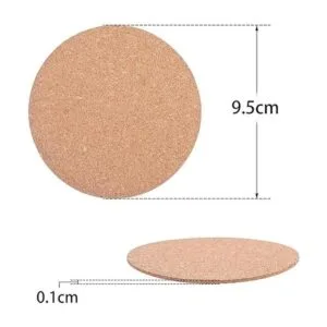 Paquete de 60 posavasos autoadhesivos de corcho tapetes