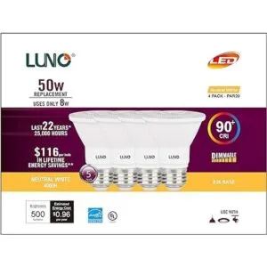 LUNO PAR20 Bombilla LED regulable CRI 90 8 W_2