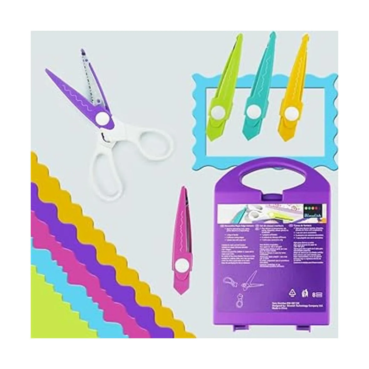 BINWISH Juego de tijeras decorativas para bordes de papel_6
