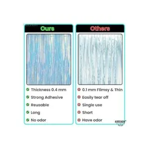 Cortina de flecos iridiscentes de neón 3.2 x 6.5 pies_6