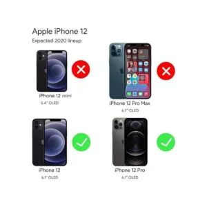 Fingic Funda compatible con iPhone 12 iPhone 12 Pro Funda_2