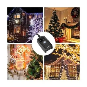 DEWENWILS Temporizador de luz para exteriores resistente a