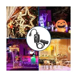 DEWENWILS Temporizador de salida al aire libre para luz