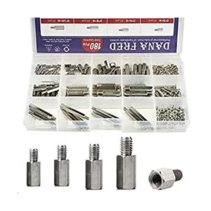 M3 Separador hexagonal de acero al carbono macho y hembra_1