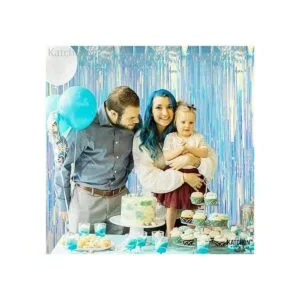 Cortina de flecos iridiscentes de neón 3.2 x 6.5 pies_2