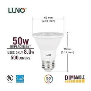 LUNO PAR20 Bombilla LED regulable CRI 90 8 W_3