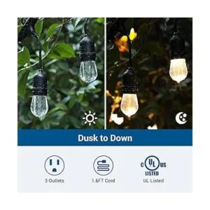 DEWENWILS Temporizador de salida al aire libre para luz