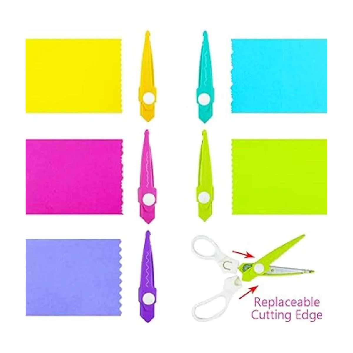 BINWISH Juego de tijeras decorativas para bordes de papel_5