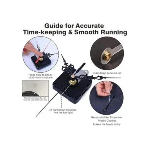 Paquete de 2 mecanismos de movimiento de reloj miniatura