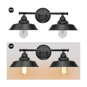 Lámparas de tocador negras para baño lámparas rústicas de_4