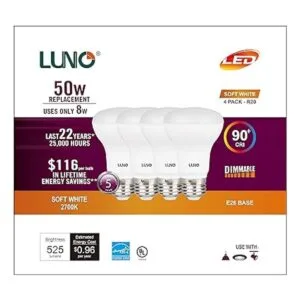 LUNO R20 Bombilla LED regulable CRI 90 8 W equivalente_2