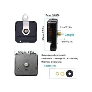 Paquete de 2 mecanismos de movimiento de reloj miniatura