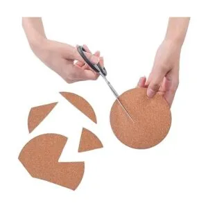 Paquete de 60 posavasos autoadhesivos de corcho tapetes