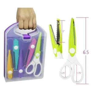 BINWISH Juego de tijeras decorativas para bordes de papel_2