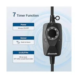 DEWENWILS Temporizador de salida al aire libre para luz