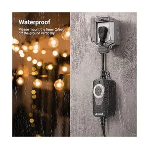 DEWENWILS Temporizador de salida al aire libre para luz