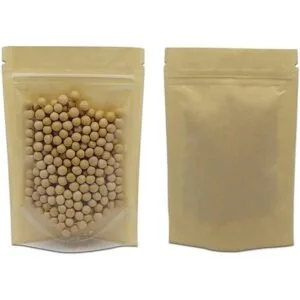50 piezas de papel kraft transparente marrón Fornt para_1