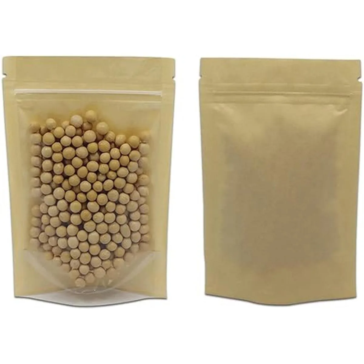 50 piezas de papel kraft transparente marrón Fornt para_1