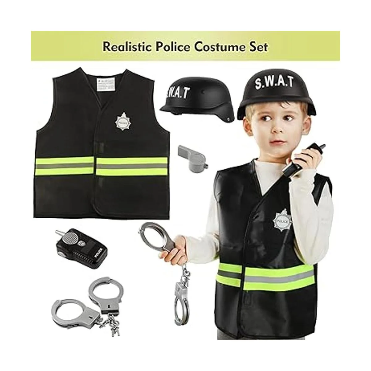 Cocojeci Juego de disfraces para niños 15 piezas juego_3