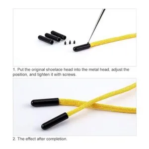 NBEADS 24 juegos de tornillos para cordones de zapatos 4